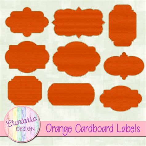 Orange Printable Labels